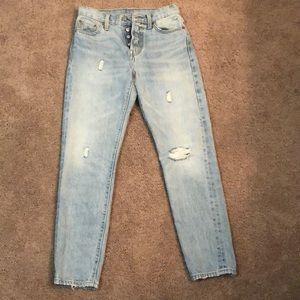 Levi’s wedgie jeans.